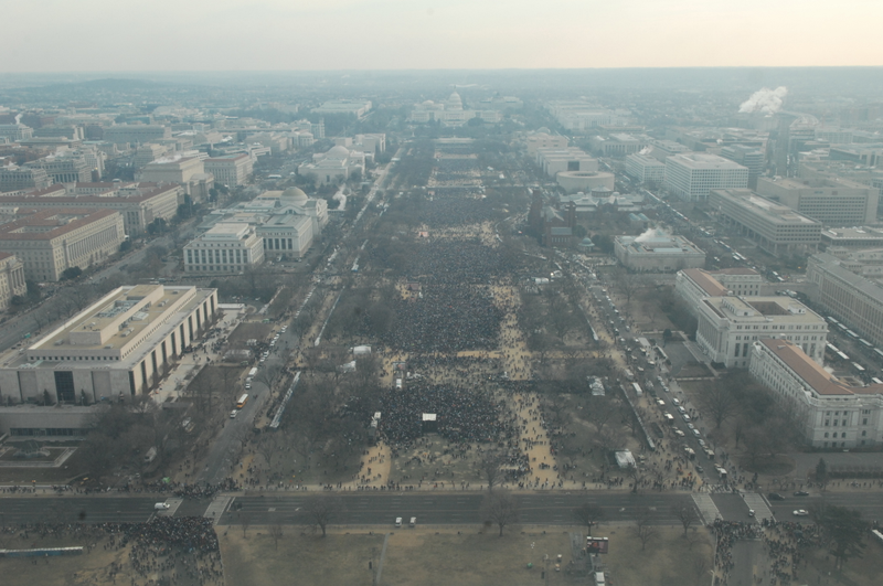 10:24am on Inauguration Day 2009. Photo: National Park Service